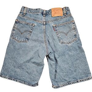 Vintage Levi’s 550 Denim Shorts Mens Size 31 Jorts Fits 26 Loose Fit 100% Cotton